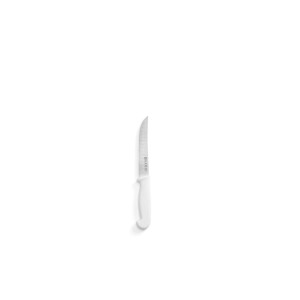 Cutit bucatarie universal, Hendi, maner polipropilena alb, lungime lama inox 13 cm / lungime cutit 23 cm, respecta normele de igiena HACCP