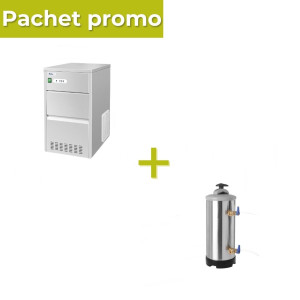 Pachet Masina gheata glont 26kg/zi + Dedurizator 12L