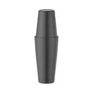 Shaker Tin-on-Tin Boston, negru, Bar up, 0,8L, ø90x(H)303mm