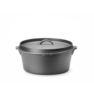 Oala din fonta, HENDI, 7,2 L  negru, ø310x(H)155mm