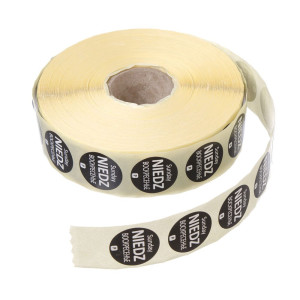 Etichete zilnice pentru siguranta alimentelor - de unica folosinta - RO, BG, EN, HENDI, Duminica, 2000 buc, ø19xmm