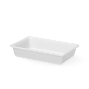 Tava de preparare, HENDI, 3L, Alba, 340x235x(I)70mm, Dreptunghiulara