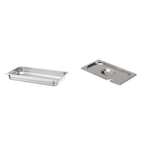 Pachet Tava GN 1/1 65mm 8.6L + Capac GN 1/1 cu fanta