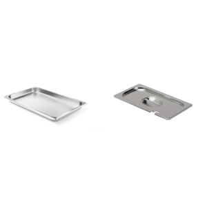 Pachet Tava GN 1/1 20mm 2.6L + Capac GN 1/1 cu fanta
