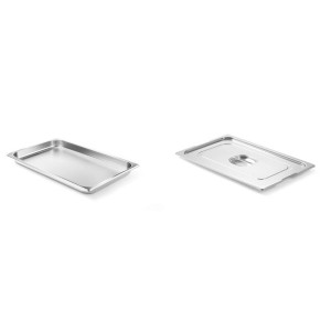 Pachet Tava GN 1/1 20mm 2.6L + Capac cu maner GN 1/1
