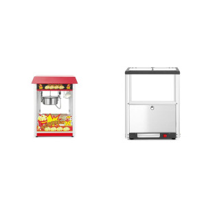 Pachet Aparat popcorn 230V + incalzitor nachos Black Edition