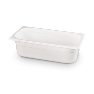 Tava profesionala Gastronorm 1/3 policarbonat alb, 4 litri, 100 mm inaltime, Hendi