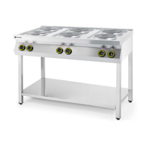 Masina de gatit Kitchen Line, 6 arzatoare electrice Hendi, 15.6W, dimensiune 1200x700x(H)900mm