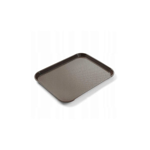 Tava servire fast food maro din polipropilena Hendi 265x345x(h)20 mm