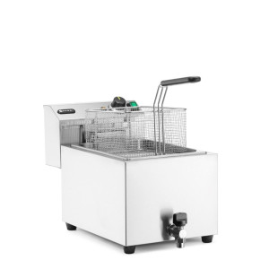 Friteuza XL, Profi Line cu robinet de scurgere, 10L, 400V / 6600W, 302x687x(H)375 mm