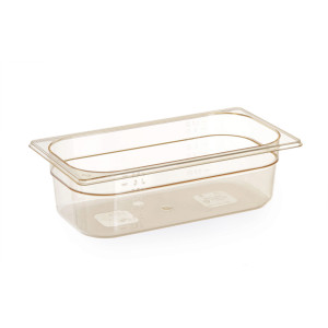 Tava gastronorm GN 1/3 din policarbonat, Hendi, 3.8 litri, 325x176x100(h)mm, BPA free, rezistenta la temperaturi -40 pana la 150 C, rezistenta mare la impact