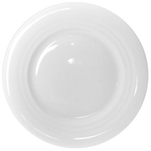 Farfurie Hendi pentru cestile de cafea sau cappuccino, portelan alb, rezistenta la impact, diametru 21 cm, gama Moskau