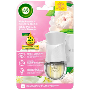 Air Wick Electric – Odświeżacz elektryczny i wkład biała peonia i kwitnący jaśmin - 19 ml