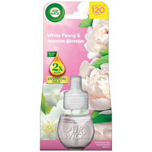 Air Wick Essential Oils White Peony & Jasmine Blossom – Wkład do elektrycznego odświeżacza powietrza 19 ml