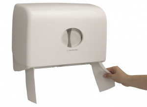 Aquarius 6947 Mini Jumbo – Dozownik do papieru toaletowego mini jumbo biały