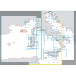 HiNelson Carte grandi scala 1:1.000.000 Dal mar balearico al mar tirreno