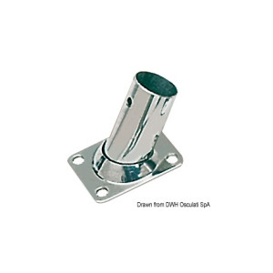 Osculati Basetta in lamiera Basetta rettangolare inox 90° 22 mm