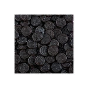 De Bron Muntdrop Süße Lakritztaler hart Zuckerfrei 1 Kg 17,99 € pro 1 kg