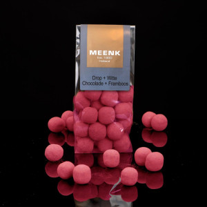 Meenk Drop+Witte Choco + Framboos 150g 27,93 € pro 1 kg