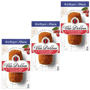 3x Van Dobben Airfryer & Backofen Rindfleisch Croquetten 4 Stück 36,45 € pro 1 kg
