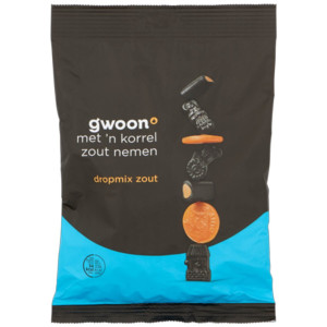 G'woon Dropmix Zout & Salmiak Lakritz salzig 400g 11,22 € pro 1 kg