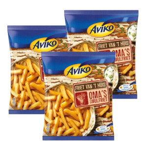 3 x Aviko Oma's Smulfrieten Zonnebloem 750g 12,00 € pro 1 kg
