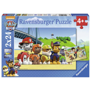 Ravensburger Puslespil med Paw Patrol - 2x24 brikker
