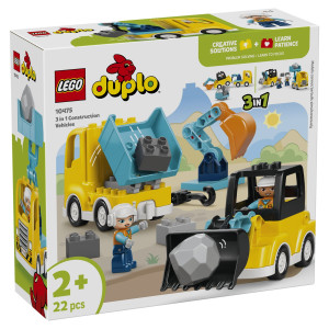 Lego 3-i-1 Entreprenørmaskiner 10475 - 22 dele - DUPLO Town