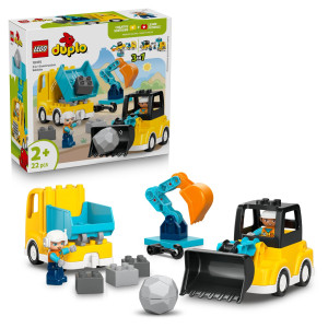 Lego 3-i-1 Entreprenørmaskiner 10475 - 22 dele - DUPLO Town