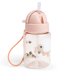 Done By Deer drikkedunk med sugerør 280 ml - Tiny Farm - Pudder