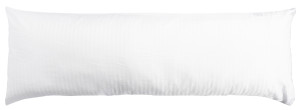 Borg Living Pudebetræk 50x150 cm - 100% bomuldssatin - Multipude - Klassisk hvide striber