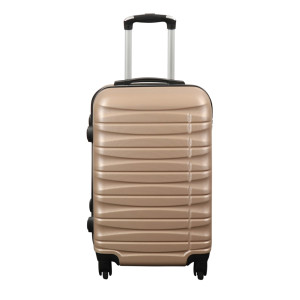 Borg Living Kabine kuffert - Hardcase - Guld håndbagage kuffert med 4 hjul på tilbud