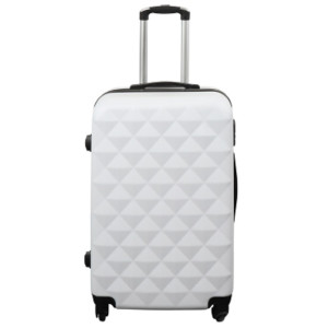 Borg Living Kuffert tilbud - Hardcase - Str. Medium - Diamant hvid - Smart rejsekuffert