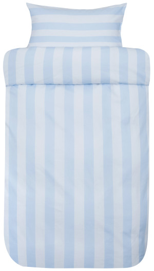 H&oslash;ie Of Scandinavia Høie sengetøj til dobbeltdyne - 200x220 cm - Wilde blue - 100% ekstra fin bomuld sengesæt