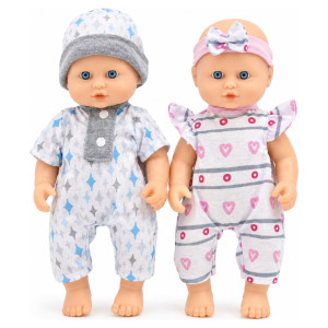Doll's World Little Poppets tvilling dukker - 30 cm - 2 dukker