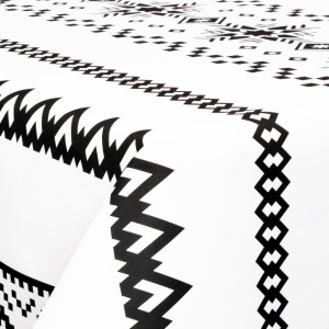 Borg Living Tekstil voksdug - 140 cm bred - Nordic Pattern - Voksdug med akrylbelægning