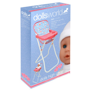 Doll's World Højstol til babydukker - Passer til dukker op til 56 cm