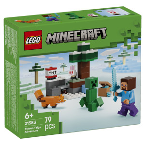Lego Steves tajga-eventyr 21583 - 79 dele - Minecraft