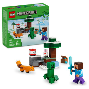 Lego Steves tajga-eventyr 21583 - 79 dele - Minecraft
