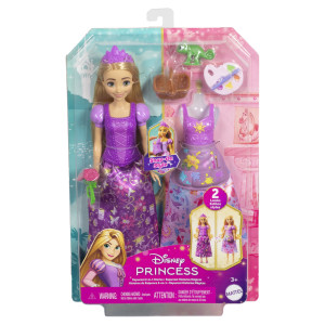 Disney Princess Rapunzel 2-i-1 historiedukke - 9 dele - 30 cm