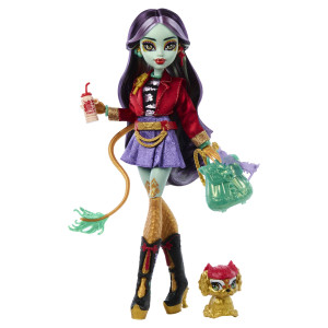 Monster High Jinafire Long basisdukke - 8 tilbehørs dele - 30 cm