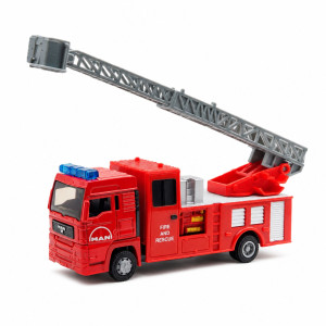 HOME-TEX MAN legetøjsbrandbil med stige, lyd og lys - 17 cm