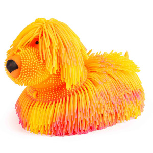 HOME-TEX Langhåret stretchy hund 22 cm - Gul