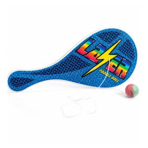HOME-TEX Paddleball 12x27 cm - Klassisk boldspil i blå