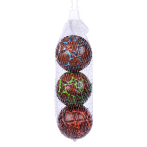 HOME-TEX Hoppebolde - 3 super jump hoppebolde - 6,3 cm - Brune