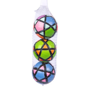HOME-TEX Hoppebolde - 3 super jump hoppebolde - 6,3 cm - Multi