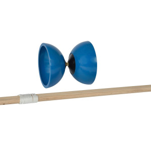 HOME-TEX Diabolo 35 cm - Klassisk jongleringslegetøj i blå