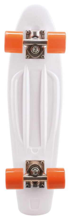 HOME-TEX Skateboard i plast - Hvid - Let og praktisk skateboard