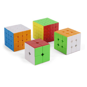VINI Game Professorterning sæt med 4 speed cubes - 2x2, 3x3, 4x4 og 5x5