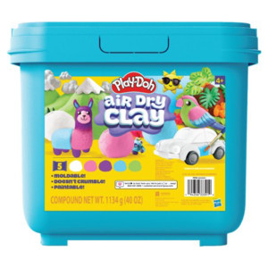 Play-Doh Air Dry Clay kasse med selvtørrende ler - 5 farver